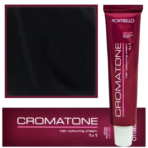 Montibello Cromatone farba profesjonalna trwała koloryzacja, 60ml 1 | Czarny