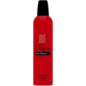 Inebrya Style-In Extra Mousse - bardzo mocna pianka do włosów cienkich i delikatnych, 400ml
