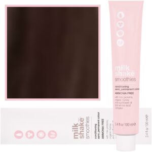 Milk Shake Smoothie Semi-Perm - farba do włosów bez amoniaku 100ml, paleta kolorów 4 | 4N || Średni Brąz