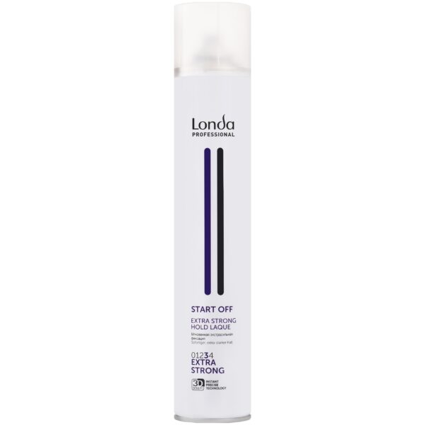 Londa Start Off Extra Strong Hold Laque – bardzo mocny lakier do włosów, utrwala do 24h, 500ml