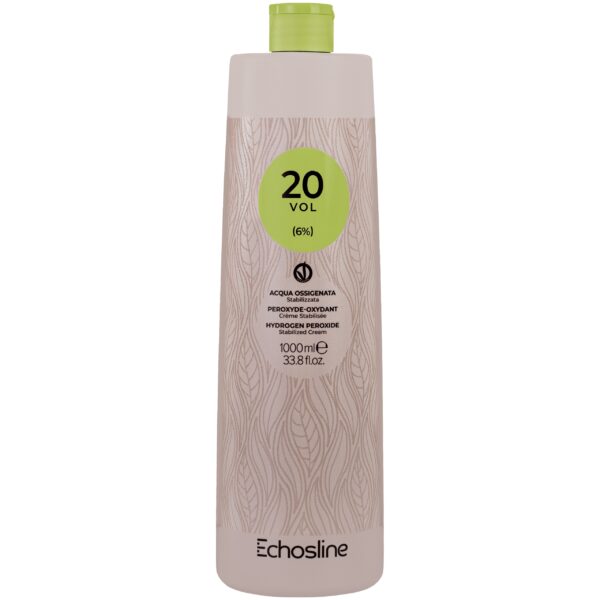 Echosline Hydrogen Peroxide Stabilized Cream - aktywator w kremie do farb, 1000ml 20 Vol | 6%
