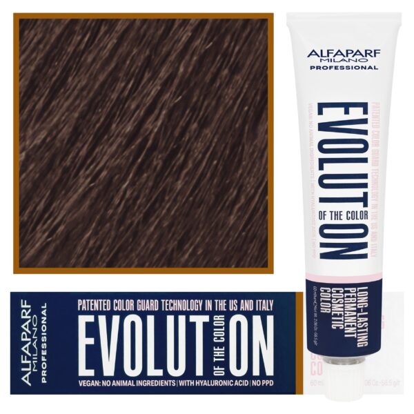 Alfaparf Evolution - wegańska farba do koloryzacji włosów, 60ml 7,32 | Średni Złocisty Blond Irise