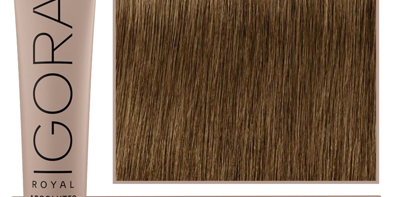 Schwarzkopf Professional Igora Royal Absolutes - trwała farba do włosów z kolagenem, 60ml 7-450 | Średni Blond Beżowy Złoty Naturalny