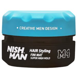Nishman M4 Matte Super High Hold Wax - wodna pomada do stylizacji włosów, 100ml