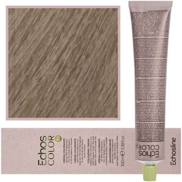 Echosline Echos Color Colouring Cream - wegańska farba do włosów, 100ml 6,13 | Ciemny Blond Naturalny Beżowy