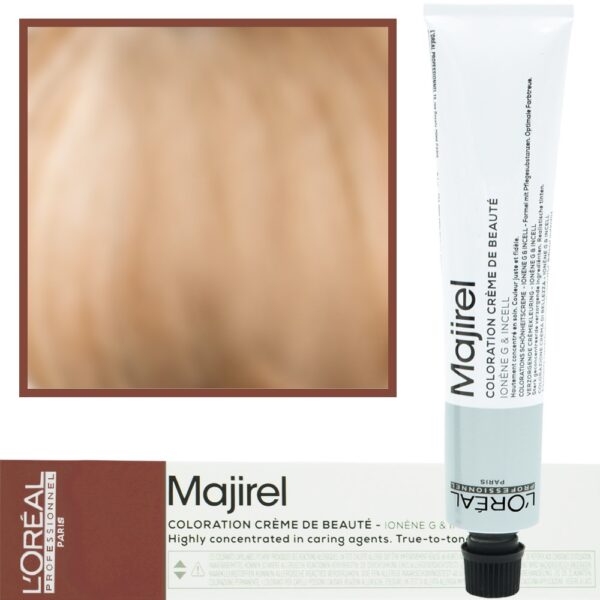 Loreal Majirel - profesjonalna farba do włosów, paleta kolorów, 50ml 8.31 Jasny Blond Złocisto-Popielaty