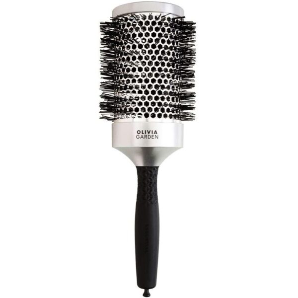Olivia Garden Essential Blowout Classic - szczotka do stylizacji włosów srebrna, 65mm