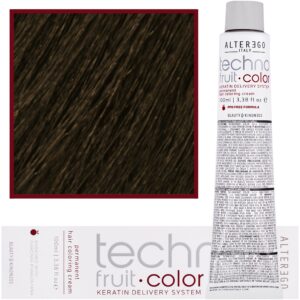 Alter Ego Technofruit Color – farba z keratyną do trwałej koloryzacji włosów, 100ml 6/8 | Ciemny Matowy Blond