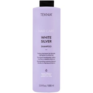 Lakme Teknia White Silver Shampoo - nawilżający szampon do włosów siwych i blond, 1000ml