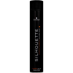 Schwarzkopf SILHOUETTE - czarny lakier bardzo mocny długotrwały efekt, 750ml