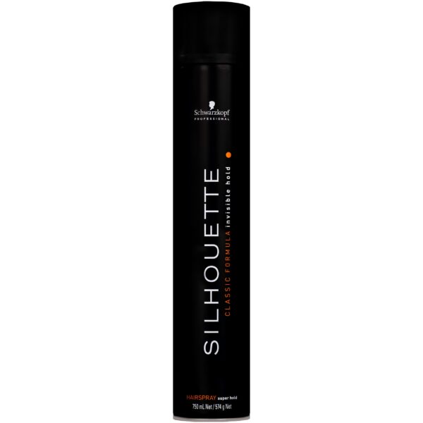Schwarzkopf SILHOUETTE - czarny lakier bardzo mocny długotrwały efekt, 750ml