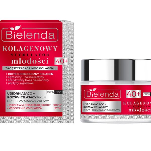 Bielenda Ujędrniająco - rozświetlający krem przeciwzmarszczkowy 40+ dzień/ noc