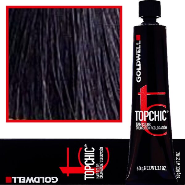 Goldwell Topchic - profesjonalna farba do włosów, 60ml 3-VV-MAX Ciemny Fiolet