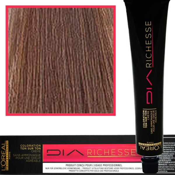 Loreal Dia Richesse farba do włosów 50ml 6.01 Ciemny Blond Naturalny Popielaty