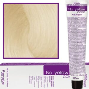 Fanola No Yellow - farba koloryzująca do włosów blond i siwych, chłodne tony, 100ml S.1202 - Anty-żółty Super Rozjaśniacz