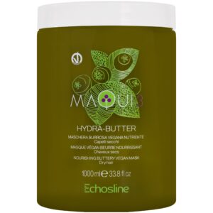 Echosline Maqui 3 Hydra-Butter - wegańska maska do włosów zniszczonych i suchych, 1000ml