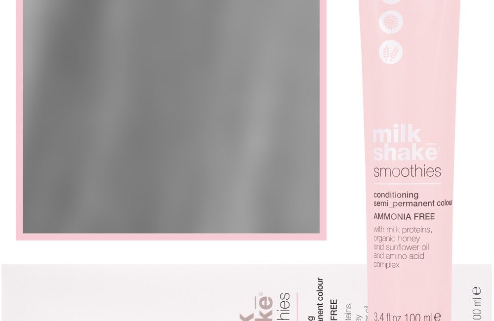 Milk Shake Smoothie Semi-Perm - farba do włosów bez amoniaku 100ml, paleta kolorów 9,1 | 9A || Bardzo Jasny Popielaty Blond