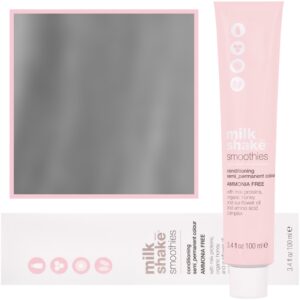 Milk Shake Smoothie Semi-Perm - farba do włosów bez amoniaku 100ml, paleta kolorów 9,1 | 9A || Bardzo Jasny Popielaty Blond