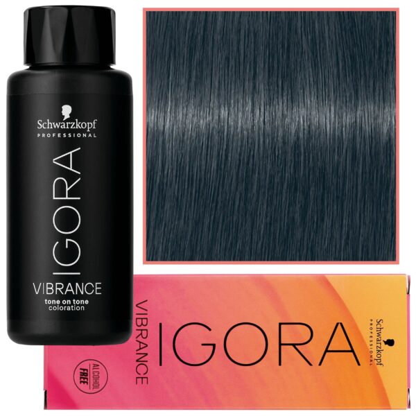 Schwarzkopf Professional Igora Vibrance – półtrwała farba do włosów bez amoniaku, 60ml 7-21 | Średni Blond Popielaty Cendre