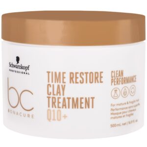 Schwarzkopf BC Time Restore Clay Treatment Q10+ - maska wzmacniająca włosy, 500ml