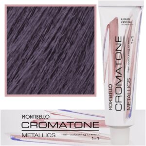 Montibello Cromatone Metallics, wielofunkcyjna farba do włosów 60 ml 7,22 M | Intensywny Perłowy Średni Blond