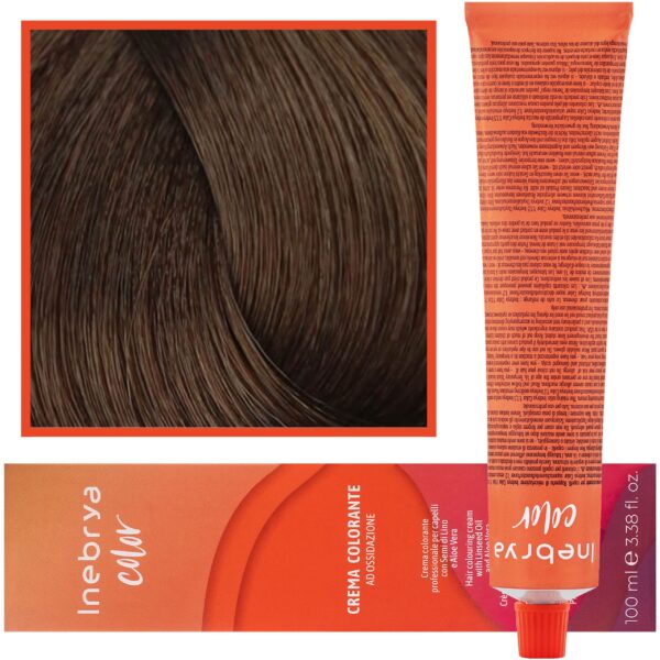 Inebrya Color - farba krem koloryzujący do włosów, 100ml 7/00 | Intensywny Blond