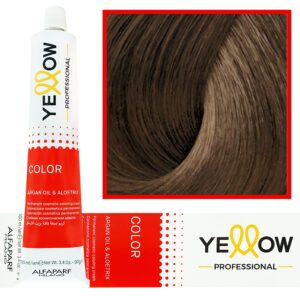 Alfaparf Yellow - trwała farba do włosów z aloesem i kiełkami pszenicy, 100ml 7,3 | Średni Złoty Blond