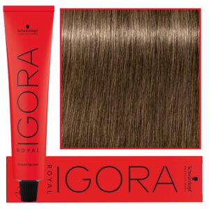 Schwarzkopf Professional Igora Royal - trwała farba do włosów o innowacyjnej formule, 60ml 7-0 | Średni Blond Naturalny