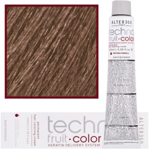 Alter Ego Technofruit Color – farba z keratyną do trwałej koloryzacji włosów, 100ml 9/7 | Bardzo jasny Blond Savana