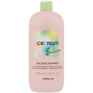 Inebrya Ice Cream Balance - szampon do włosów przetłuszczających się, 1000ml