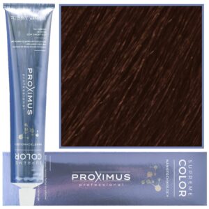 Proximus Supreme Color Nanotechnology – profesjonalna farba do włosów z kwasem hialuronowym, 100ml 5,3 | Jasny Złoty Brąz
