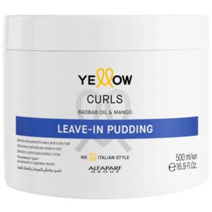Alfaparf Yellow Curls Leave-In Pudding - definiujący krem do stylizacji włosów kręconych, 500ml