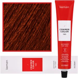 Kemon Cramer Color – kremowa farba do włosów z olejem kokosowym, 100ml 6,44 | Ciemny Głęboki Miedziany Blond