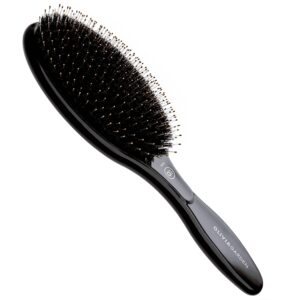 Olivia Garden Oval Boar & Nylon - ceramiczna szczotka z włosiem dzika, czarna