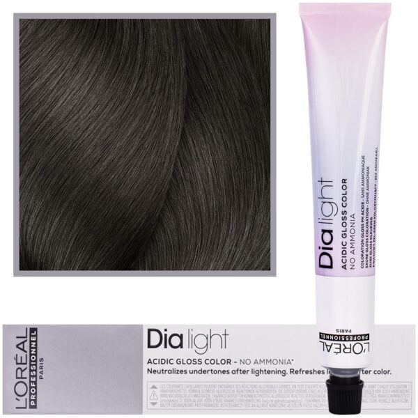 Loreal Dia Light - profesjonalna farba do włosów, 50ml 5 Jasny Brąz