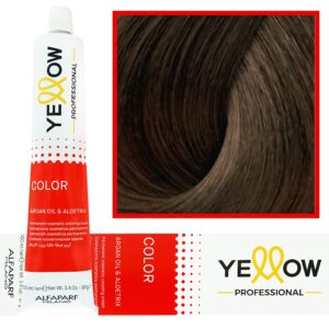 Alfaparf Yellow - trwała farba do włosów z aloesem i kiełkami pszenicy, 100ml 6,3 | Ciemny Złoty Blond