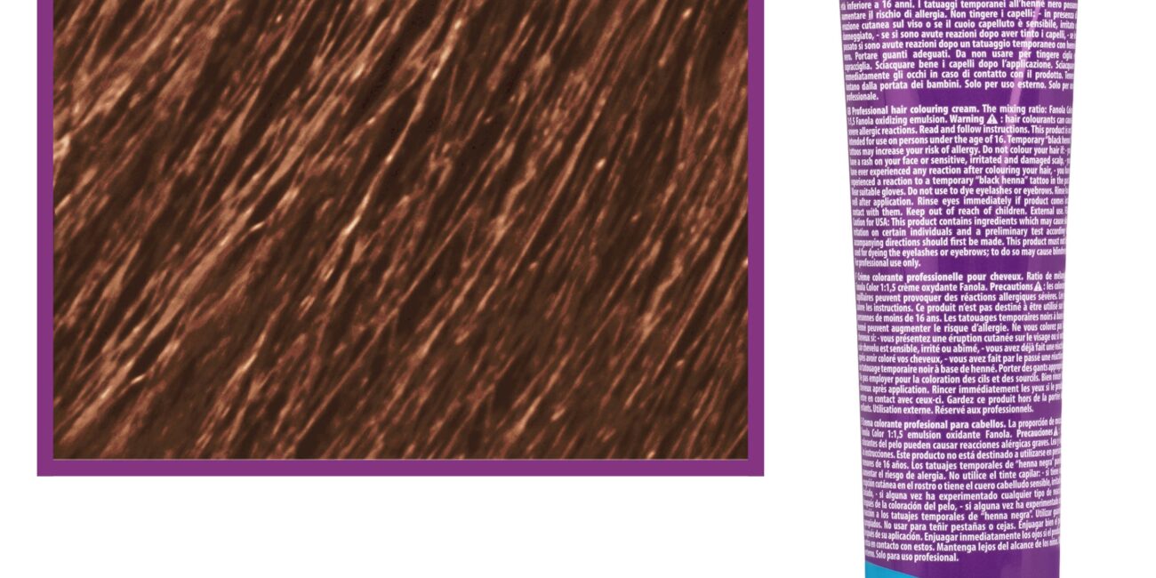 Fanola Crema Color farba - profesjonalny krem koloryzujący, 100 ml 7.3 | Złoty Blond