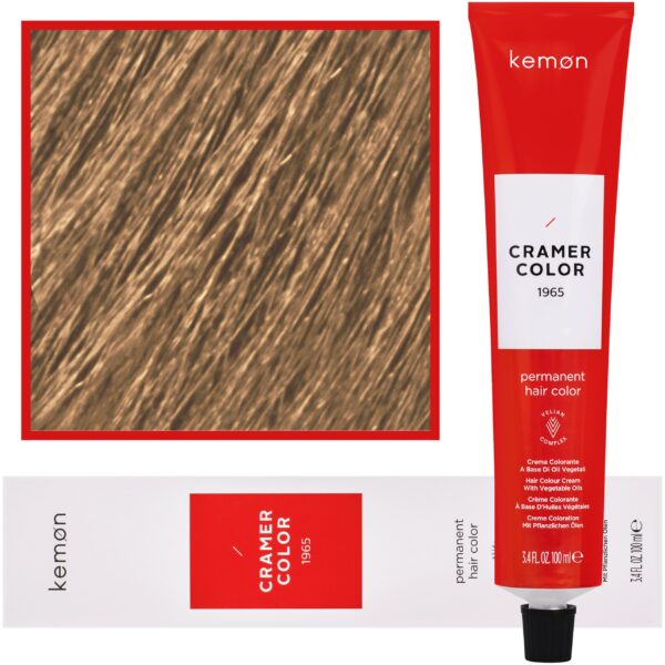 Kemon Cramer Color – kremowa farba do włosów z olejem kokosowym, 100ml 10,3 | Złoty Platynowy