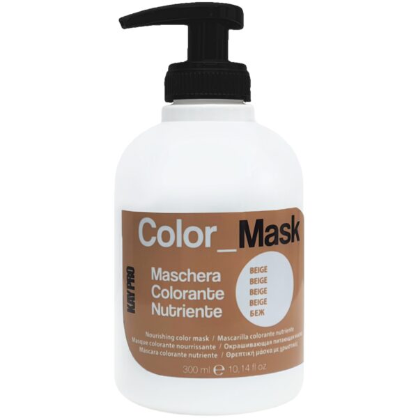 KayPro Color Mask - koloryzująca do włosów matowych i pozbawionym życia, 300ml Beige | Beż