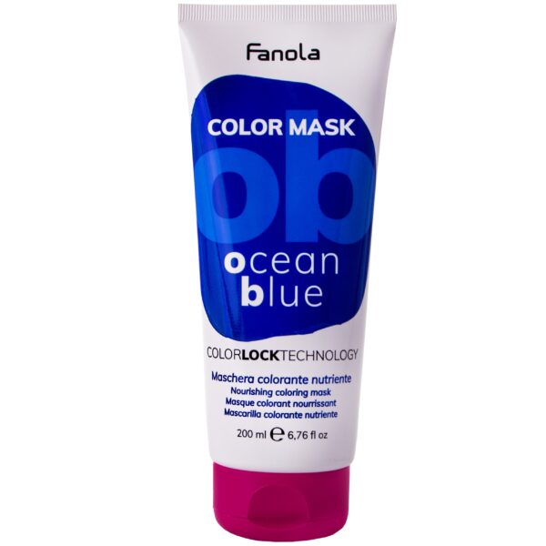 Fanola Color Mask - maska koloryzująca do włosów, różne kolory 200ml Ocean Blue