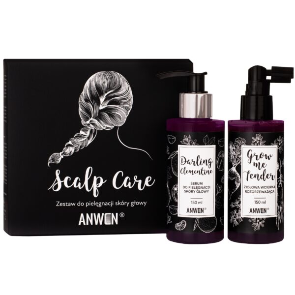 Anwen zestaw do pielęgnacji skory głowy wcierka + serum, 2x150ml