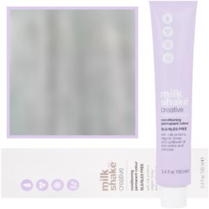 Milk Shake Creative - farba do włosów 100ml, pełna paleta kolorów 10,17 | 10AV || Fioletowy Platynowy Popielaty Blond