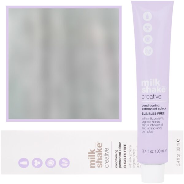 Milk Shake Creative - farba do włosów 100ml, pełna paleta kolorów 10,17 | 10AV || Fioletowy Platynowy Popielaty Blond
