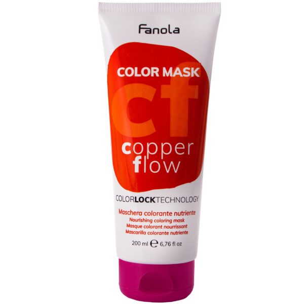 Fanola Color Mask - maska koloryzująca do włosów, różne kolory 200ml Copper Flow