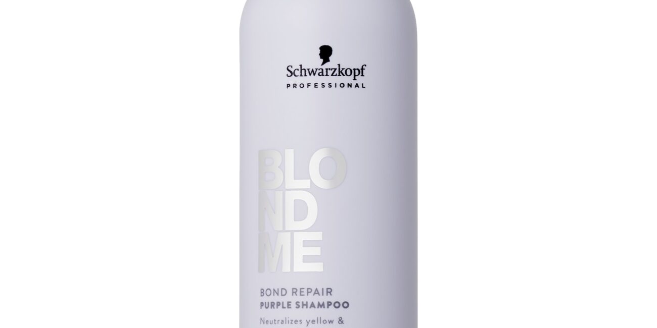 Schwarzkopf BlondMe Bond Repair Purple - fioletowy szampon do włosów blond, 300ml