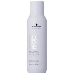 Schwarzkopf BlondMe Bond Repair Purple - fioletowy szampon do włosów blond, 300ml