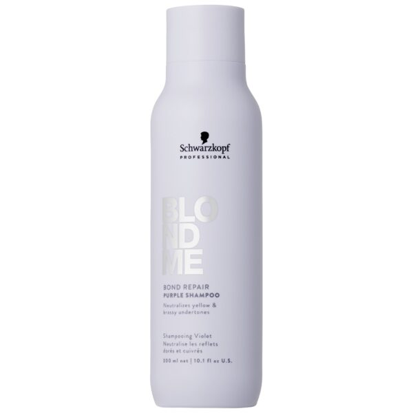 Schwarzkopf BlondMe Bond Repair Purple - fioletowy szampon do włosów blond, 300ml