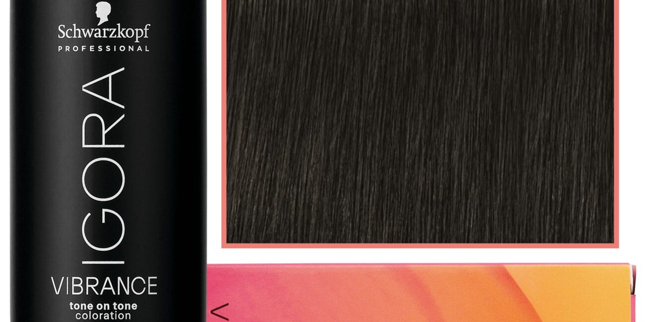 Schwarzkopf Professional Igora Vibrance – półtrwała farba do włosów bez amoniaku, 60ml 4-13 | Średni Brąz Cendre Matowy