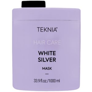 Lakme Teknia White Silver Mask - odżywcza maska do włosów siwych i blond, 1000ml