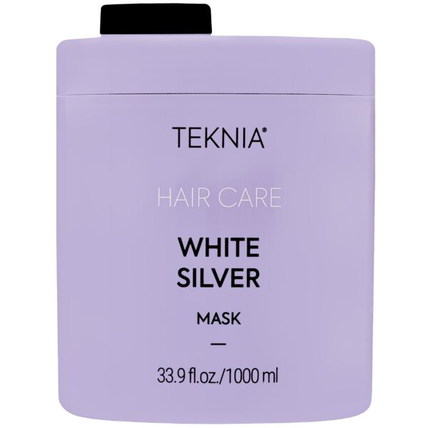 Lakme Teknia White Silver Mask - odżywcza maska do włosów siwych i blond, 1000ml